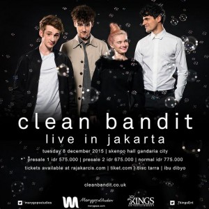 Clean Bandit live in jakarta 2015