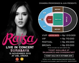 raisa live in concer surabaya