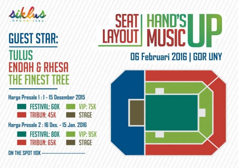 Hands Up Music Jogja 2016 Seat plan