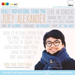 joey alexander live in concert poster